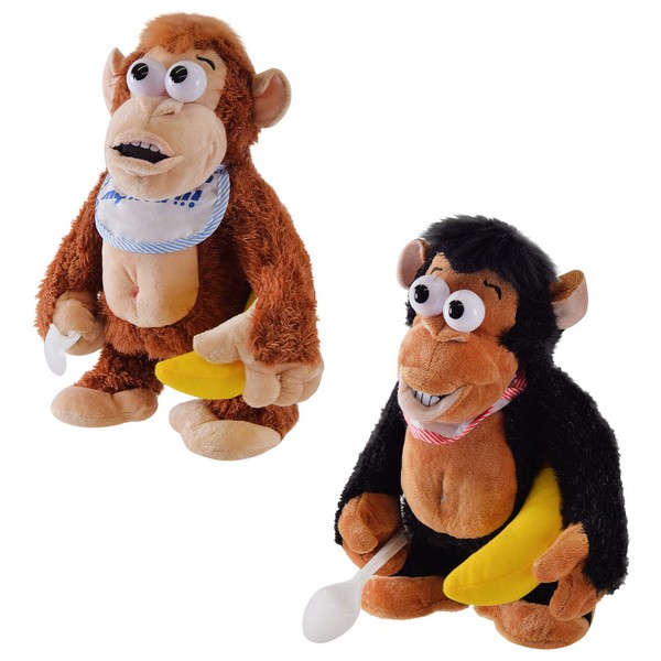 М'яка інтерак. іграшка арт. K60403 (60шт) мавпа з бананом 27см (шт.)
