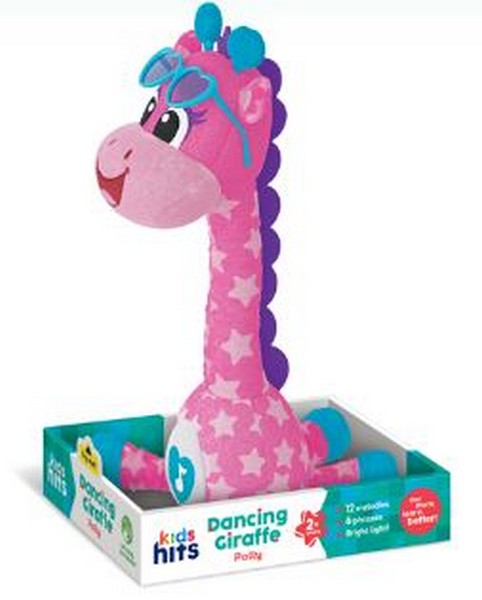 М'яка муз. інтерак. іграшка Kids hits арт. KH37-002 (18шт) жираф, повтор голоса, 11*34*14 см (шт.)
