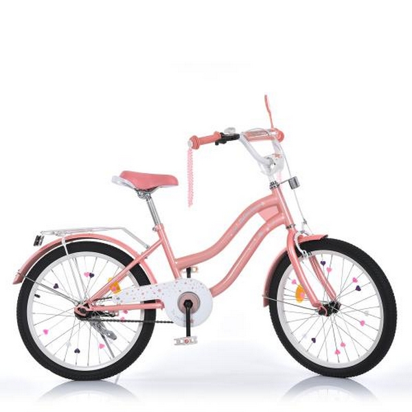 Велосипед дитячий PROF1 20д. MB 20061 (1шт) STAR,SKD45,рожевий,дзвін.,ліхтар,багажник,підніжка (шт.)