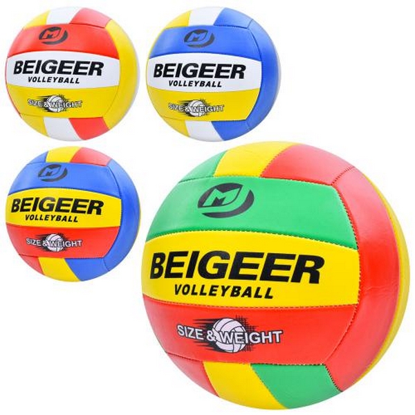 М'яч волейбольний MS 3909 (30шт) офіційний розмір, ПВХ, 260-280г, 4кольори, в пакеті (шт.)