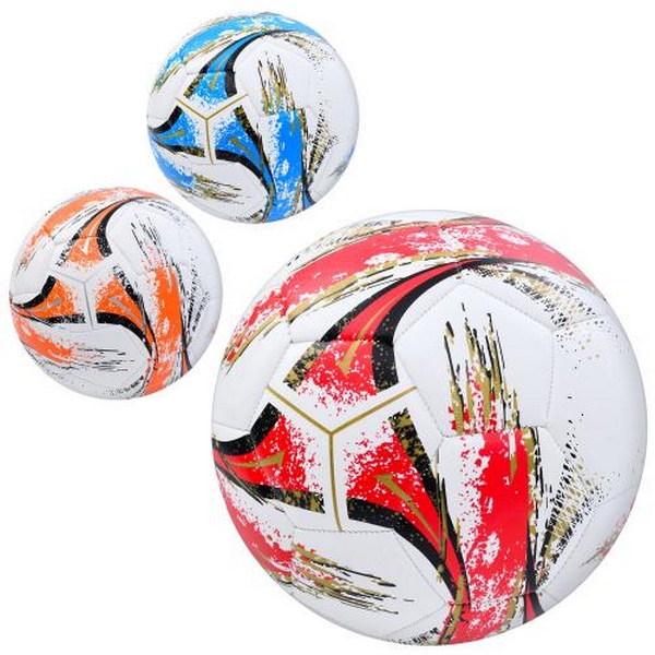 М'яч футбольний MS 3879 (30шт) розмір5, ПУ, 410-430г, 3кольори, в пакеті (шт.)