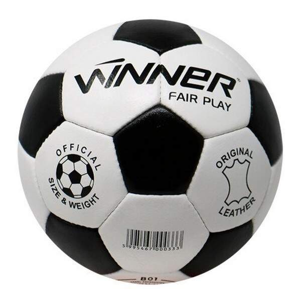 М'яч футбольний WINNER FAIR PLAY із натур. шкіри (розмір 5) (шт.)