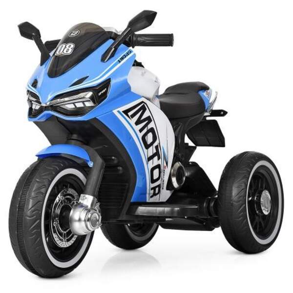Іграшка Мотоцикл M 4053L-4 (1шт) 2 мотори 25W,2 акум.6V5AH,MP3,USB,руч.газу,світ.колеса,шкір.сид (шт.)
