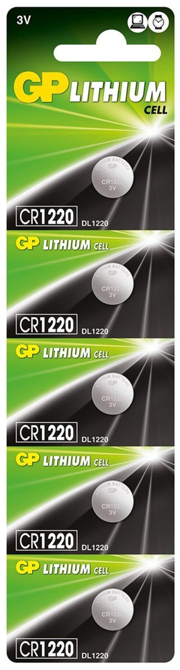 Батарейка GP 3.0V CR1220 (5/100) (шт.)