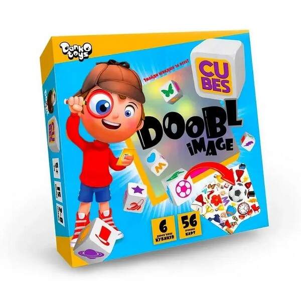 Настільна розважальна гра "Doobl Image Cubes" укр (10) DBI-04-01U (шт.)
