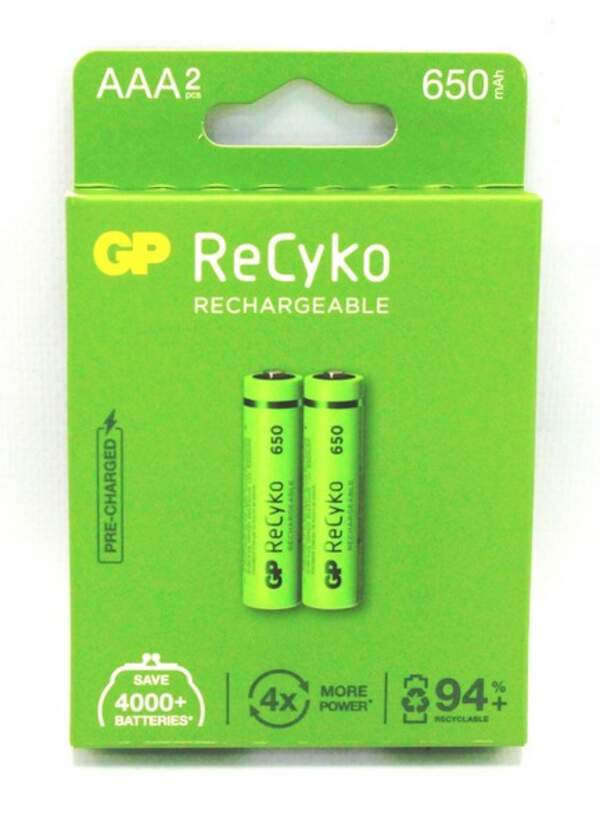 Акумулятор GPNіMH 1,2V 65AAAHC-2U2 (Recyko New desing) (ціна за уп.-2акум.) (шт.)