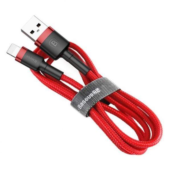 Кабель Baseus USB Cable to Lightning 2m Red/Black (CALKLF-C19) (шт.)