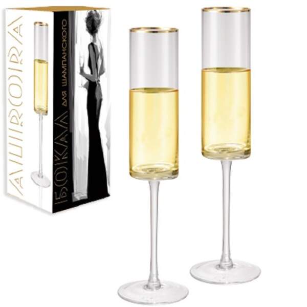 Келих для шампанського "Aurora" 180мл (ціна за набір 4шт) 7051-00 (шт.)