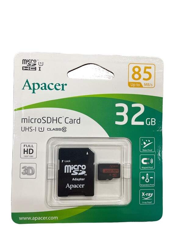 APACER Micro SD 32Gb UHS-I U1 + adapter (шт.)