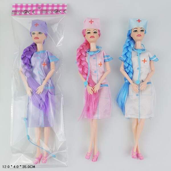 Лялька типу Барбі арт. 11063 (400шт/2) 3 види, медсестра, пакет 12*4*35см (шт.)