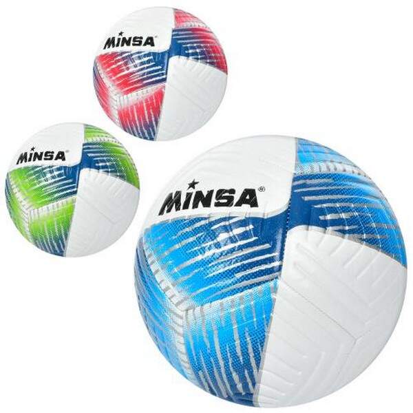 М'яч футбольний MS 3563 (30шт) розмiр 5, TPE, 400-420г, ламiнов, 3кольори, в кульку (шт.)