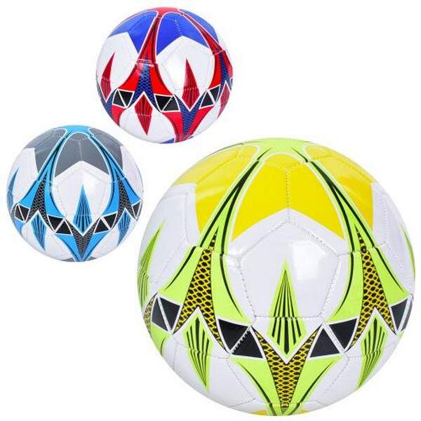М'яч футбольний EN 3337 (30шт) розмір 5, ПВХ, 1,8мм, 340-360г, 3 види, у кул. (шт.)