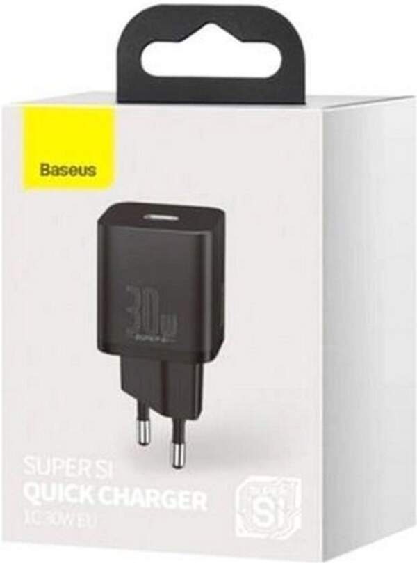 Зарядний пристрій Baseus Super Si quick charger IC 30W EU Black (CCSUP-J01) (шт.)