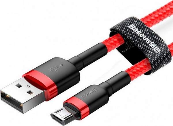Кабель BASEUS Cafule Cable USB для Micro 2м Red (CAMKLF-C09) (шт.)