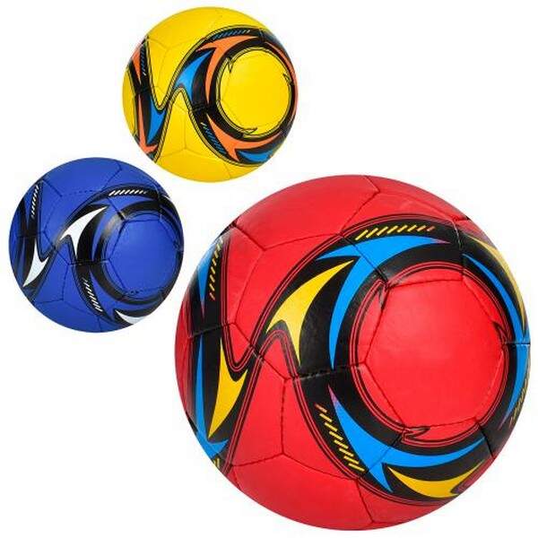 М'яч футбольний 2500-258 (30шт) розмір5,ПУ1,4мм,4шари,ручн.робота,32панелі,400-420г,3 кольори,кул (шт.)