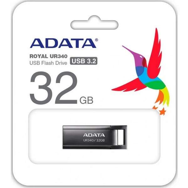 карта памяти A-Data USB 3.2 Drive UR340 32GB black (шт.)