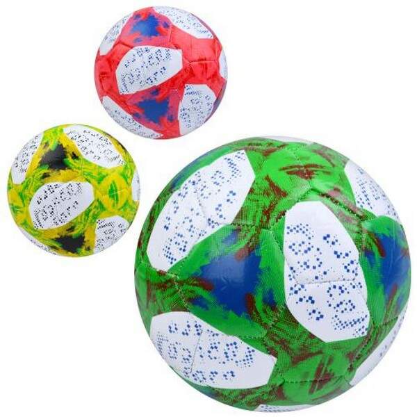 М'яч футбольний MS 3848 (30шт) розмір 5, ПВХ, 300-320г, 3кольори, в пакеті (шт.)