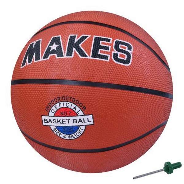 М'яч баскетбольний MS 3934-1 (30шт) розмір7, гума, 580-600г, 12 панелей, 1колір, сітка, в пакеті (шт.)
