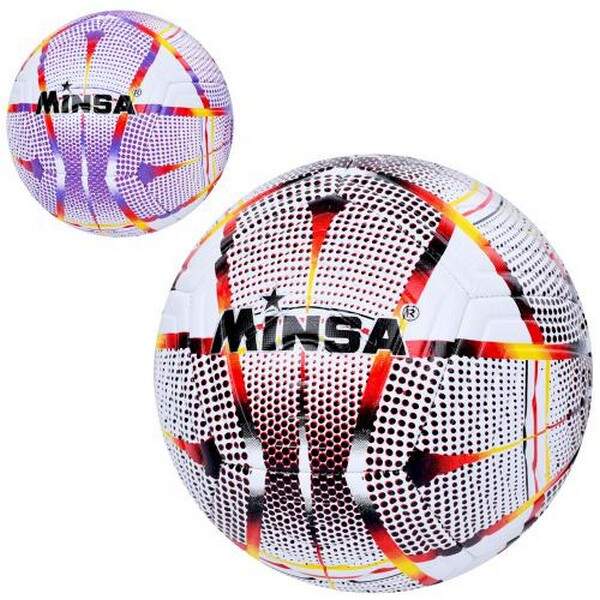 М'яч футбольний MS 3844 (30шт) розмiр 5, TPE, 400-420г, ламiнований, 2кольори, в пакеті (шт.)