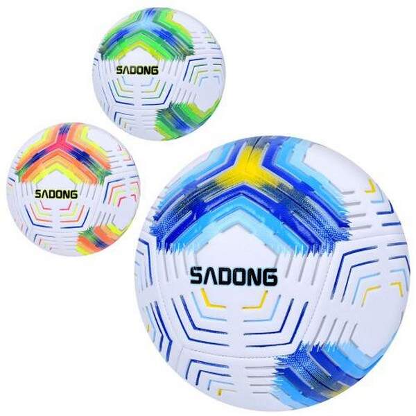 М'яч футбольний MS 3850 (30шт) розмір5, ПУ, 400-420г, ламінований, 3кольори, в пакеті (шт.)