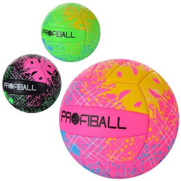 М'яч волейбольний MS 3446 (30шт) офіційн розмір, ПВХ+ЕВА, 300г, 3 кольори, кул (шт.)
