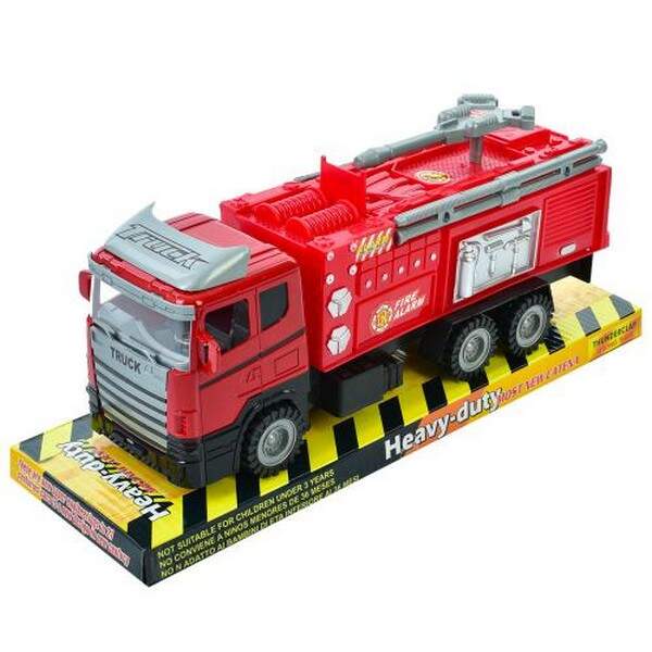 Пожежна машина 928-9 (30шт) інерц, 28см, рухливі частини, у слюді, 33-16-11см (шт.)