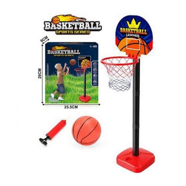 Баскетбольне кільце MR 1170 (16шт) на стійці пластик 110см,щит картон 27-21см, кільце пластик 20см, (шт.)