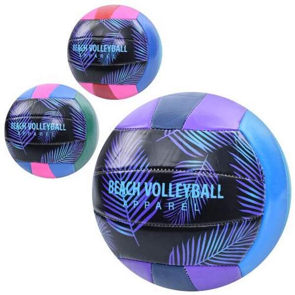 М'яч волейбольний EV-3395 (30шт) офіційн розмір, ПВХ, 2,5мм, 280-300г, 3 кольори, в пакеті (шт.)