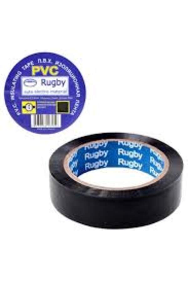 Ізолента ПВХ 10м "Rugby" чорна RUGBY 10m black,10шт в уп. (500шт) (шт.)