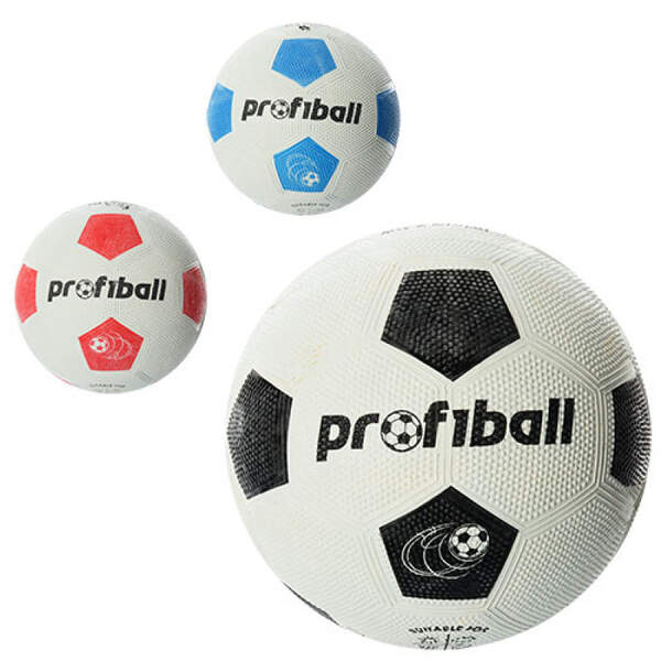М'яч футбольний VA 0008 (30шт) розмір 4, гума Grain, 290г, Profiball, сітка, у кульку (шт.)