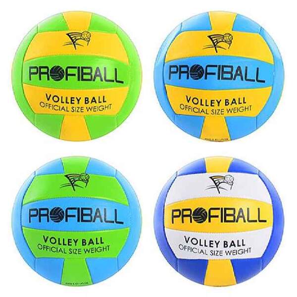 М'яч волейбольний EV 3159 (30шт) PROFIBALL офіційн розмір, 2 шари, 18 панелей, 260-280г, 5 кольорів (шт.)
